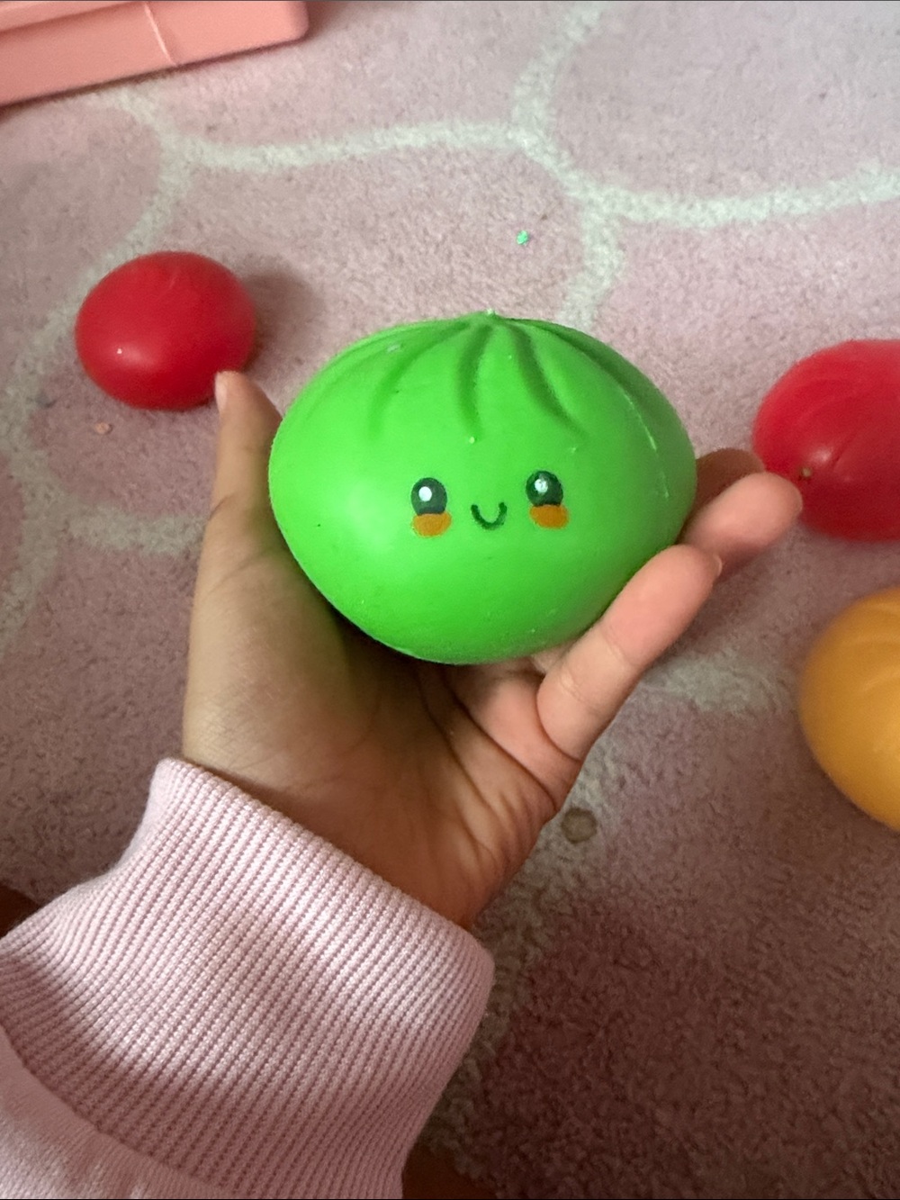 Green Kawaii Squishy Toy - Cute Squeeze Stress Reliever
